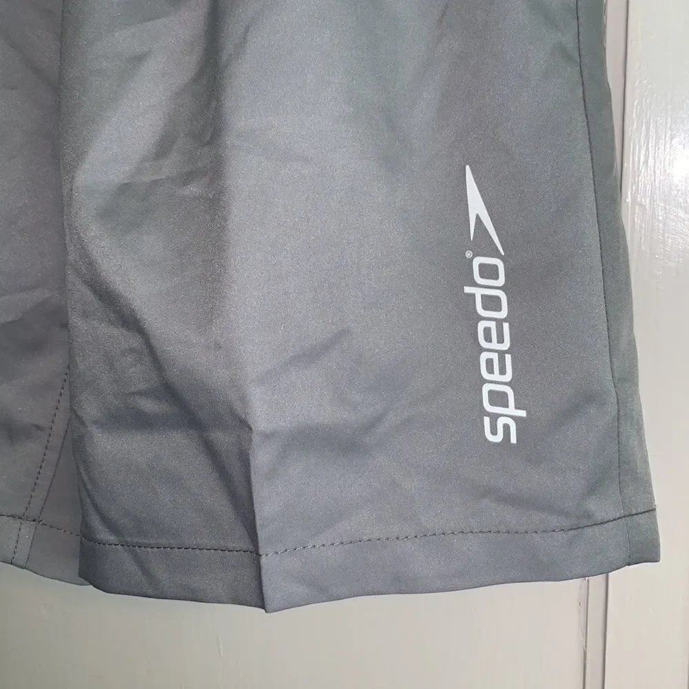 ‎NWT Speedo 3 color striped swim trunks